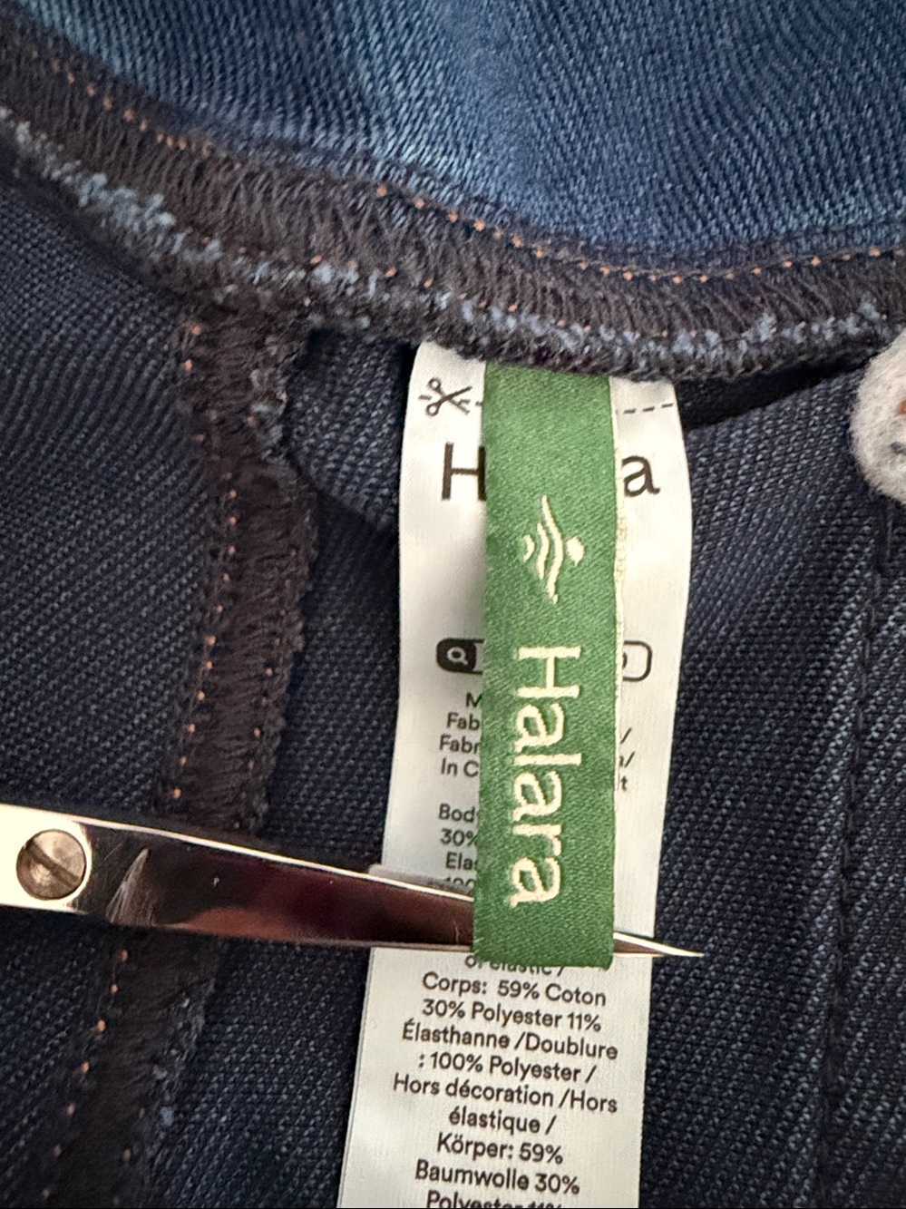 Halara Flex High Waisted Crossover Wide Leg Jean - Picture 13 of 16